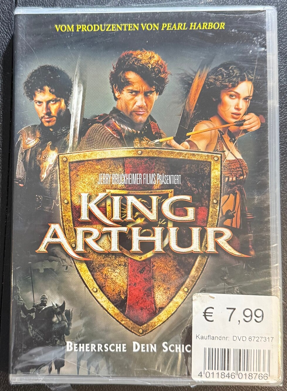 King Arthur DVD New Sealed Region 2 German English Clive Owen Keira Knightley